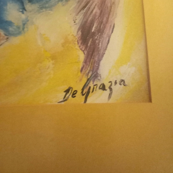 Vintage TED DEGRAZIA FLOWER GIRL PRINT - Picture 2 of 8